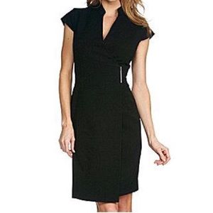 Calvin Klein | Women’s Wrap dress, dark grey, midi, size 8. Excellent condition